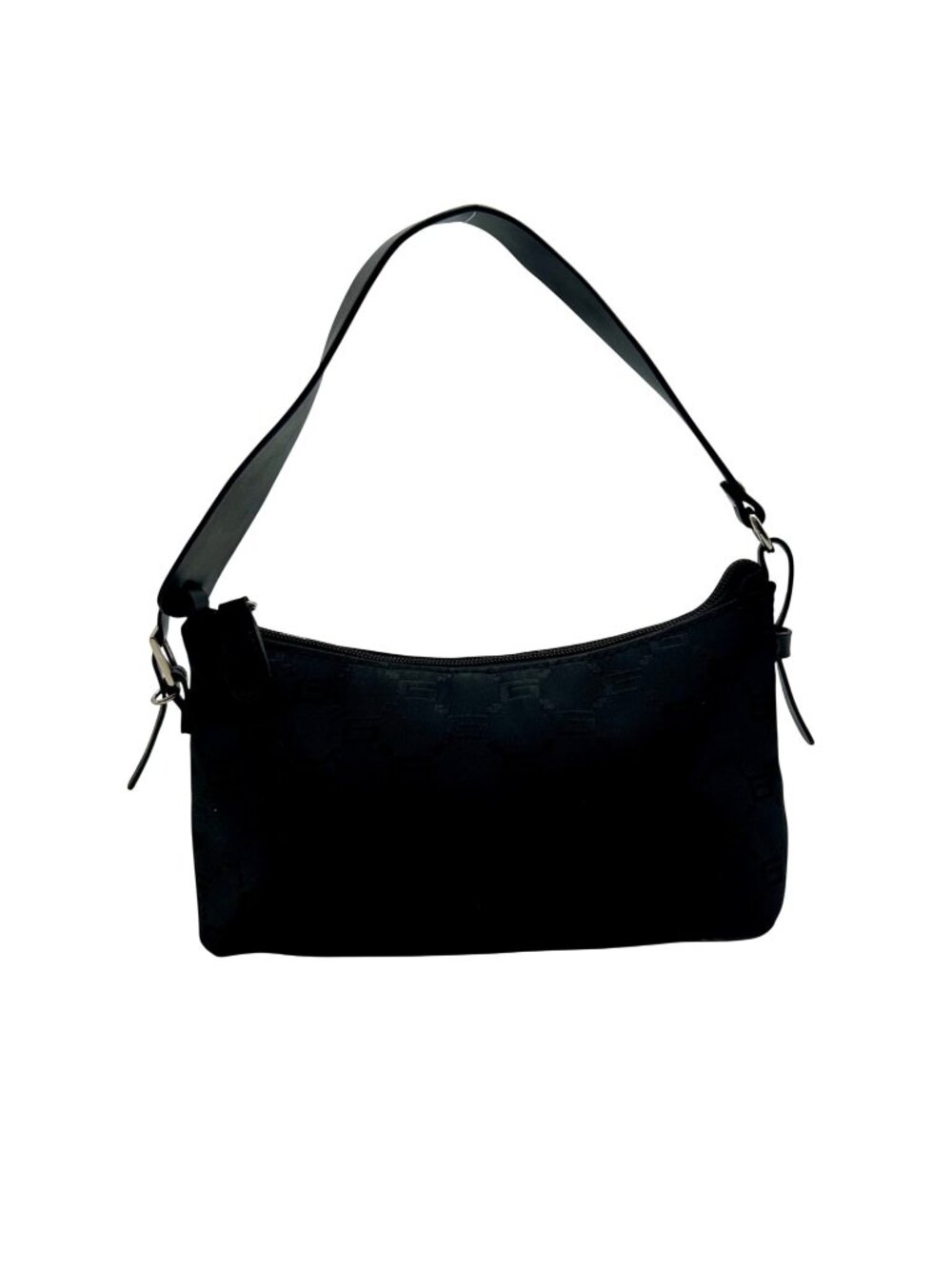 Unbranded Black Fabric Hobo Bag